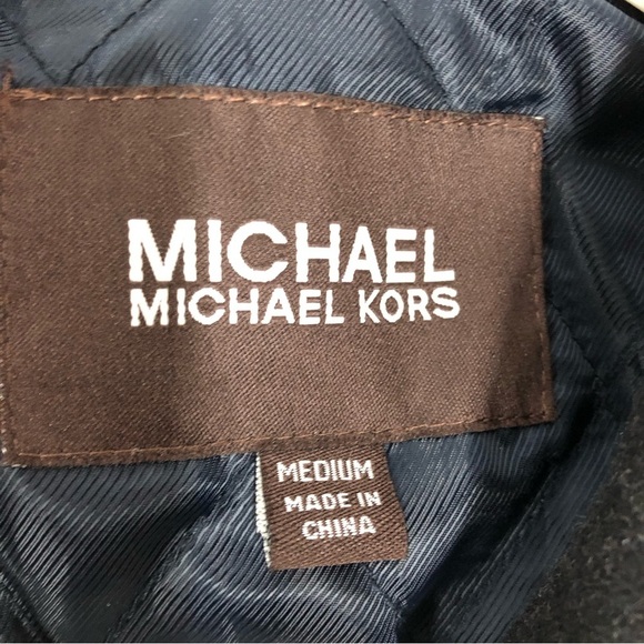 Michael Michael Kors Wool Blend Coat Quilted Lining Men's Size Medium - Picture 3 of 14